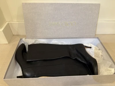 Jimmy Choo botas de rodilla de pantorrilla granuladas Foto 1 de 4