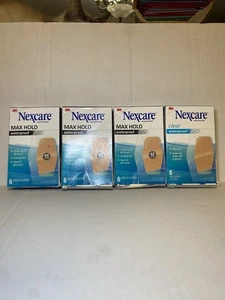 4 neue Packungen Nexcare wasserdichte Bandagen für Knie & Ellenbogen, 3 max. Halt & 1 transparent - Bild 1 von 8