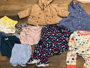 Lotto vestiti bambina 10 pezzi 12M 18M 24M 2T Carter’s Gap OshKosh Cat & Jack Place - Foto 1 di 23