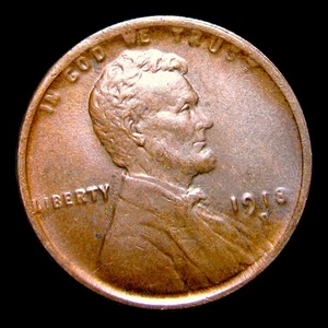1918-D Lincoln Cent Wheat Penny ---- Unc Coin ---- #208K - Picture 1 of 4