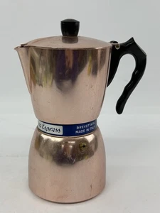Vintage Pink Nova Espress Espresso Coffee Maker Brevettata Made in Italy 9-1/8” - Picture 1 of 22