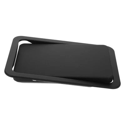  Mülleimerdeckel, Müll- und Abfalldeckel, Arbeitsplatte, Edelstahl, - Bild 1 von 4