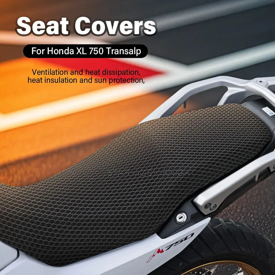 Capa de assento de motocicleta náilon para Honda XL750 XL 750 Transalp 2023 2024 2025 - Imagem 1 de 4