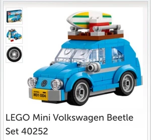 LEGO CREATOR: Mini Volkswagen Beetle (40252) New, Unopened box, Vintage!retired - Picture 1 of 2