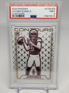 2024 Panini Phoenix Jayden Daniels RC Contours PSA 9 (E822) - Picture 1 of 5