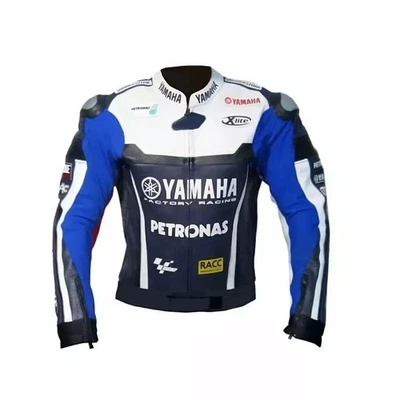 Yamaha R1 Motorbike Racing Leather Jacket Motorcycle Men's Biker Leather Jacket - Image 1 of 3