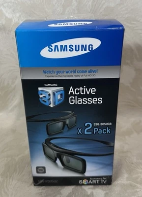 Samsung SSG-3050GB 3D Active Glasses - 2 Pairs - NEW / Sealed - Image 1 of 4