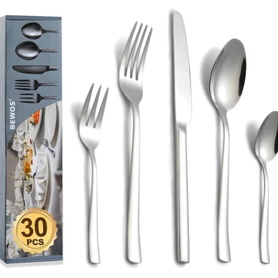 Besteckset 30-tlg. Edelstahl für 6 Personen spülmaschinenfest - Bild 1 von 4