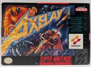 Axelay SNES Super Nintendo nur Originalkarton OHNE SPIEL oder Handbuch Konami 1992 selten - Bild 1 von 6
