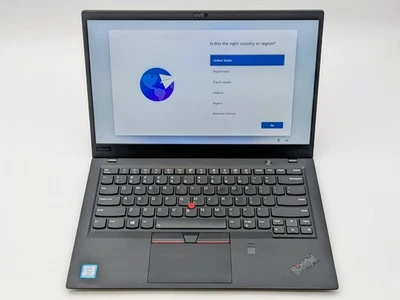 Lenovo ThinkPad X1 Carbono 6ta Generación 14" FHD Táctil I7-8650U 256GB SSD 16GB W11P Foto 1 de 4