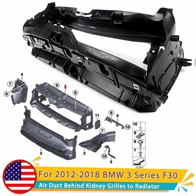 New Air Duct Radiator For 2012-2018 BMW F30 320i 328d 335i xDrive 51747255413 Foto 1 de 4