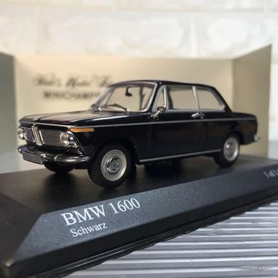 Modellino auto MINICHAMPS 1/43 BMW 1600 1966 nero - Immagine 1 di 4