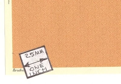 Brodnax Prints - Papel pintado Michaelmas HAC105 mitad escala 1/24 1 pieza casa de muñecas. Foto 1 de 2