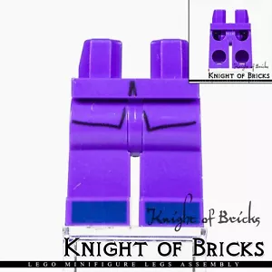 LEGO Minifigur Beine DUNKELLILA Hüfte und Beine mit Mänteln dunkelblaue Schuhe - Bild 1 von 4