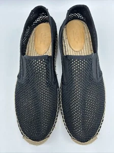 Rag and Bone Men’s Black Mesh Espadrille Slip-on Loafers Size 12 - Picture 1 of 6