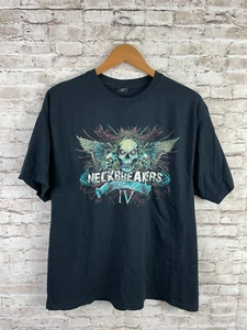 Neckbreakers Ball Band Concert T Shirt - Men's XL Grunge Metal Skull Goth Y2K - Picture 1 of 5