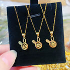 Solid 18K Yellow Gold Pure Au750 Rabbit Pendant Link Chain Necklace DIY Women