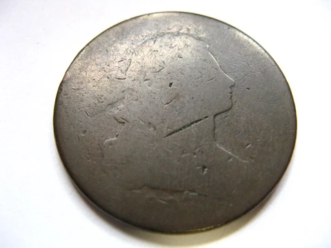 1807 1C BN  Large Cent Some Detail F Fair   #236 Cover