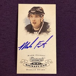 2008-09 Upper Deck Champ's Mini Signatures Mark Fistric #CS-MF Rookie Auto RC