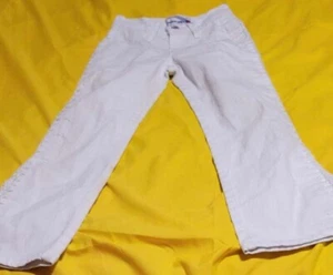 Rave Girl Size 6 White Jeans w/embroidered sides - Picture 1 of 3