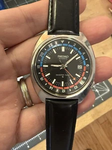 VTGE SEIKO 6117 6419, GMT NAVIGATOR PILOT. Circa 1974 Men’s Automatic Watch - Picture 1 of 14