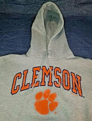 Sudadera con Capucha Clemson Gris Adulto Pequeña Russell Atletismo Uni-sexo Larga-Slv. Foto 1 de 4