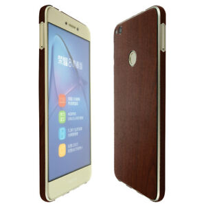 Skinomi TechSkin - Dark Wood Skin & Screen Protector for Huawei Honor 8 Lite