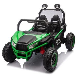 Remote Control 2WD 24V Two-seater Kids Ride on UTV with Rear Storage Space Green - Picture 1 of 24
