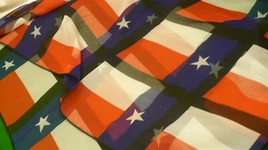Patriotic USA stars & Stripes rectangular scarf  21" X 64" S268 - Picture 1 of 2