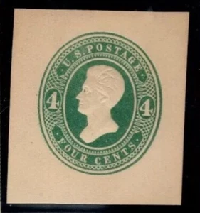 U.S. U251 4¢ Green on Amber - Unused C/C - SCV $11 - Picture 1 of 1