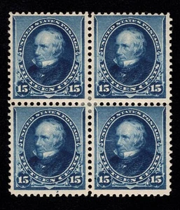 MOMEN: US STAMPS #227 BLOCK OF 4 MINT OG H LOT #89665* - Picture 1 of 2