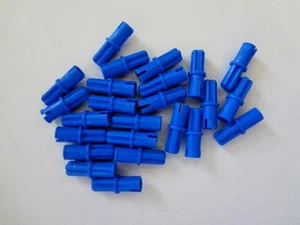 LEGO Blue Technic, Axle Pin with Friction Ridges Lengthwise, Lot as Shown   - Picture 1 of 1