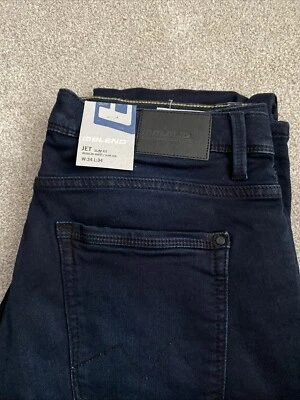 Jeans Jet Mezcla 34/34 Azul Marino Para Hombre Jet Calce Ajustado Denim Nuevos Con Etiquetas Foto 1 de 4