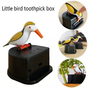 Toothpick Holder Dispenser Cute Bird Intelligent Automatic Table Toothpick Box - Picture 1 of 10