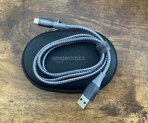 NEW Amazon Basics Gray 3 ft USB-C to Lightning Cable Charger iPhone iPad Apple