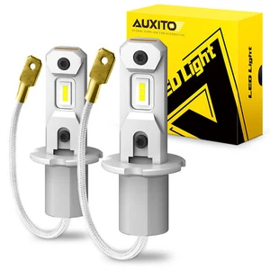 AUXITO H3 LED Fog Light or DRL Bulbs 6500K Super White Brighter High/Low Beam - Foto 1 di 10