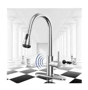 Lavello rubinetto cucina touchless WaterSong con sensore intelligente WS062200 nichel spazzolato - Foto 1 di 9