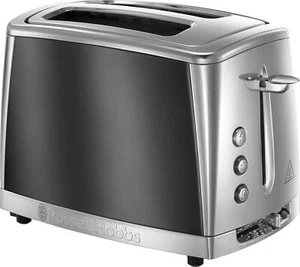 Russell Hobbs Luna Grey 2 Slice Toaster - Picture 1 of 6