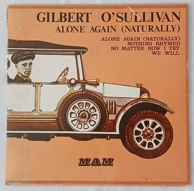 Gilbert O'Sullivan ‎– Alone Again (Naturally) - OZ 1972 MAN 7" Picture Sleeve EP - Image 1 of 4