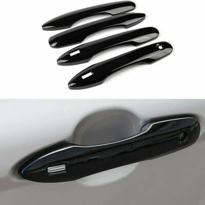 Manija de puerta exterior lateral negra brillante para Toyota Avalon 2019-22 moldura cubierta moldura Foto 1 de 4