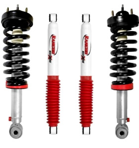 Rancho Front QuickLIFT Struts & Rear RS5000X Gas Shocks for 09-13 Ford F-150 4WD