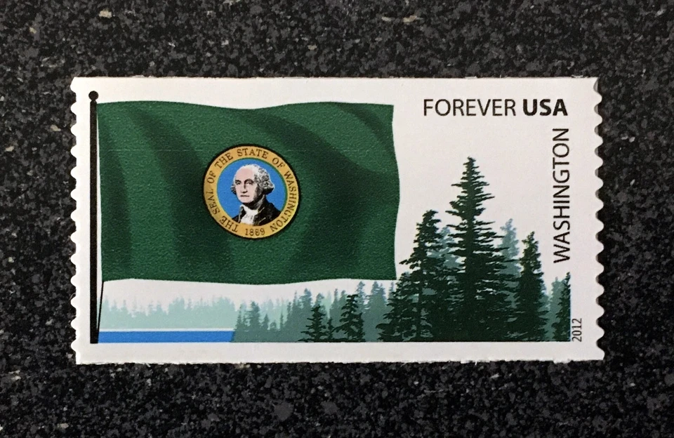2012USA #4328 Washington State Forever Flags of our Nation  Mint NH  trees - Image 1 of 1