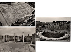 Postcards, Ostia, Italy Mosaic Columns Theater Unposted Vintage - Picture 1 of 2