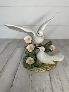 Paar Turteltauben Keramik Figur 1997 GEI - Bild 1 von 7