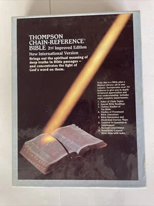 Bonded Leather 2nd Improved Edit.Thompson Chain-Reference Bible KIRKBRIDE in Box - Picture 1 of 5