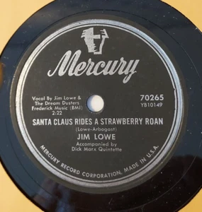 78 Flexi Jim Lowe "Santa Claus Rides a Strawberry Roan/Look in Both Directions" - Picture 1 of 2