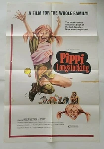 PIPPI LONGSTOCKING (1973) Original Movie Poster One Sheet 27 x 41 INGER NILSSON - Picture 1 of 8