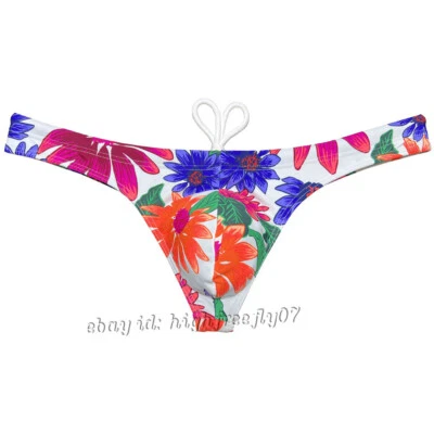 Traje de baño artístico para hombre Surf Playa Traje de baño Bikini brasileño Bolsa abultada Tanga de natación Foto 1 de 4