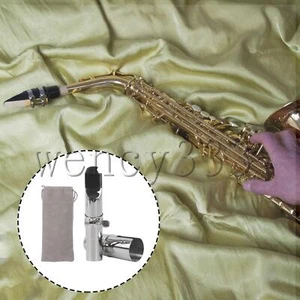 Kit de repuesto de tapa abrazadera de metal 6# para saxo plano tenor B chapado en plata - Imagen 1 de 6