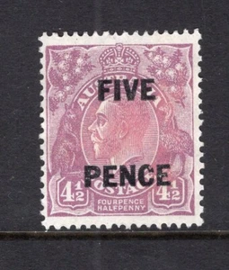 AUSTRALIA PREDECIMAL KGV SURCHARGE VERY FINE MINT.,,., - Picture 1 of 2